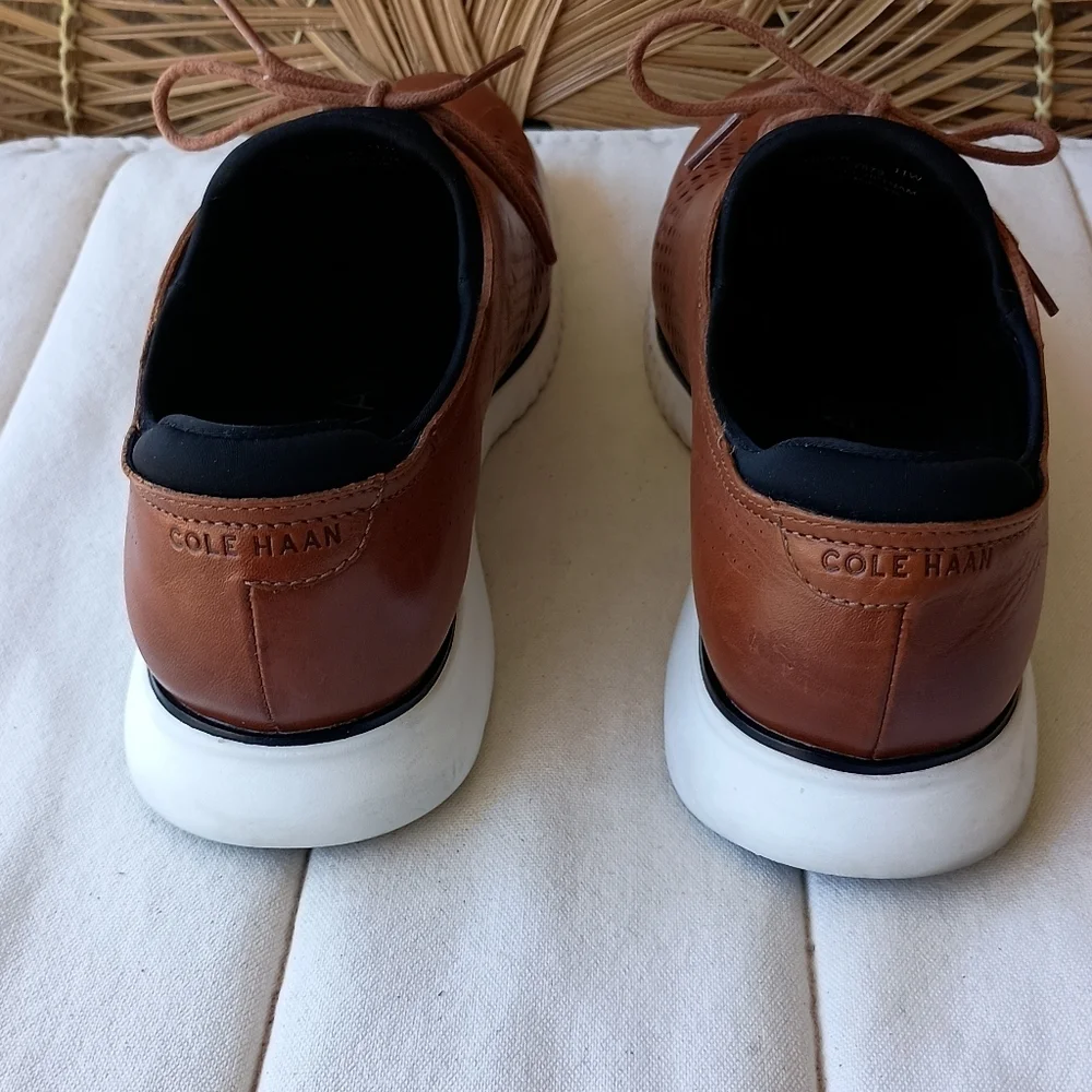 Cole Haan Grand Zero Men's Brown Leather Oxfords_11